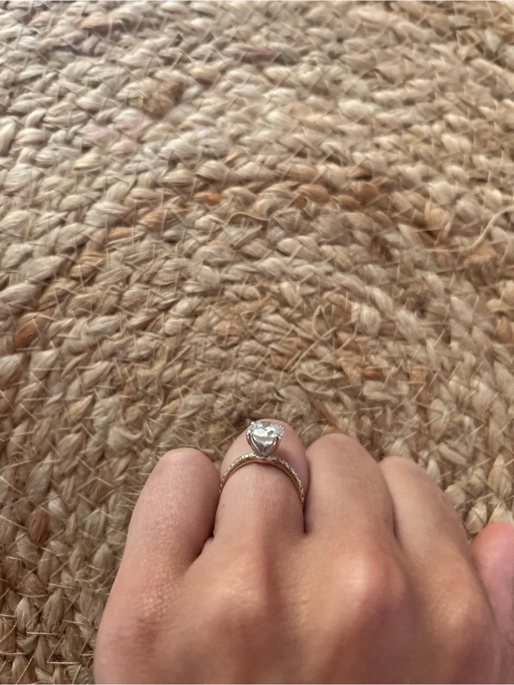 14K Yellow gold Gold 2.25 Ct Round Diamond Engagement Ring Size 5